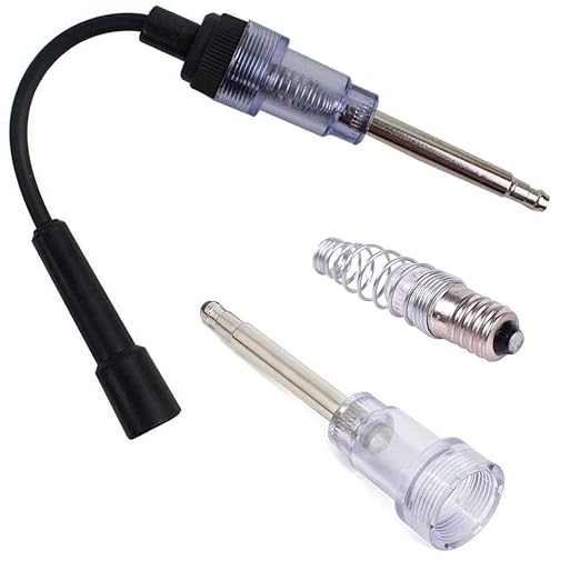 Inline Spark Plug Tester with Carb Carburetor Cleaner Kit, Gzingen 2 Packs 6-12V Engine Ignition Test Tool Armature Diagnostic Detector Tool for Automotive Car Lawnmower Vehicles Engines