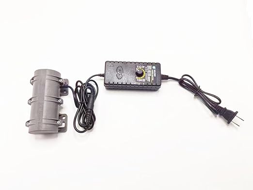 24V Vibration Motor, with 110V Adjustable Speed Power Adapter, 3800RPM, Rotary Speed for Massage Bed Vibration Alert Chair, Shaker Motor