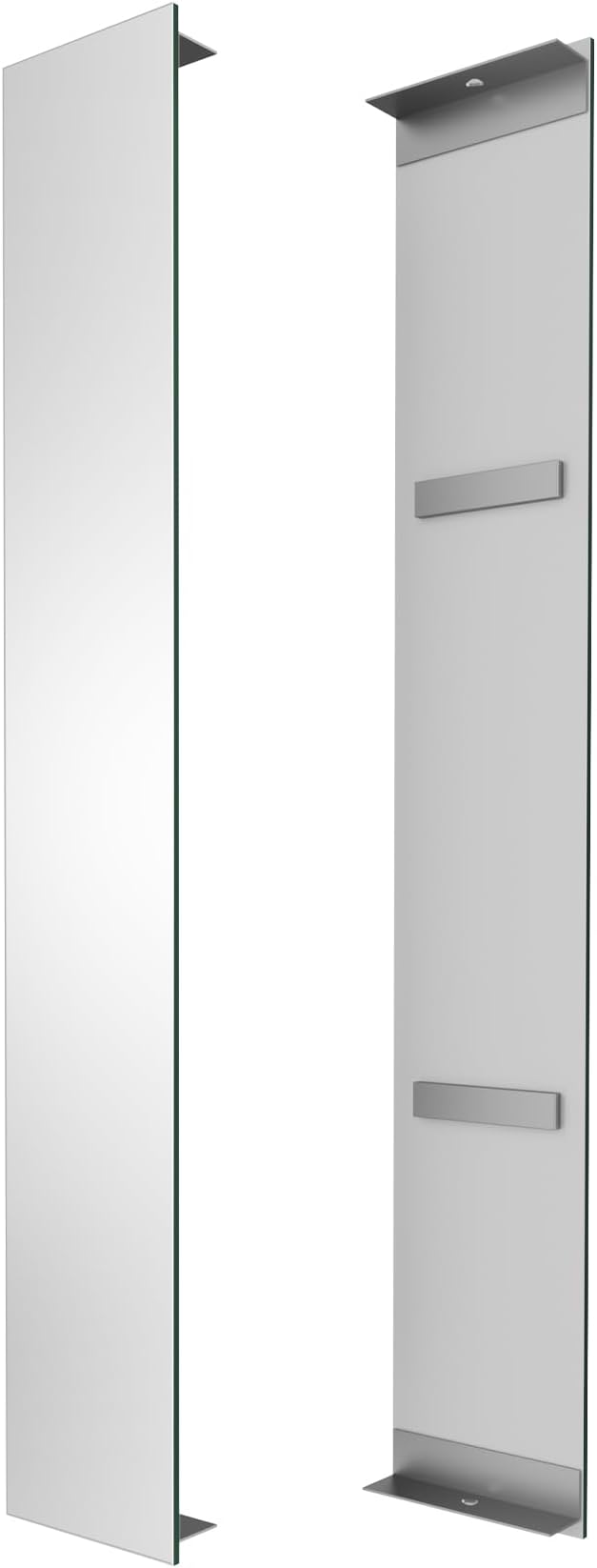 Side Mirrored Kits, 4'' W x 26'' H Decorative Side Mirrors Set of 2 for 26-Inch-Height Front & Backlit Lighted Mirror Cabinet Surface-Mounting-Use Only (for Model-Terri)