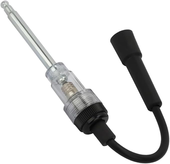 Spark Plug Tester, Inline Ignition Coil Tester, Spark Tester Small Engine for Check Ignition System, Universal Armature Diagnostic Detector Tool, for Cars, Motorcycle, Lawnmowers