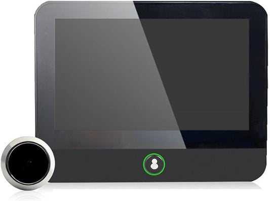 Fockety Digital Door Viewer, 1080P HD Door Peephole Camera with LCD Color Screen, Motion Detection & 120° Wide Angle, Video Peephole Door Camera Built in Rechargable Battery for