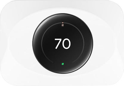 Nest Thermostat Wall Plate Cover Replacement Compatible with Google Nest Learning Thermostat (4th Gen), Practical Nest Learning Thermostat 4 Trim Kit, Snap fit Design (White, 1 Pack)