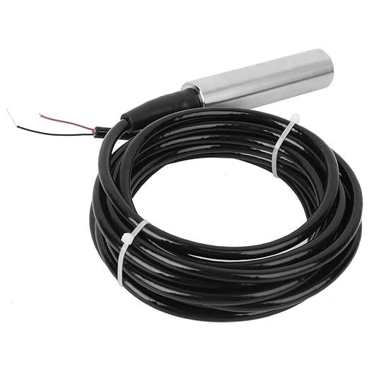 Wasserstandssensor Tl136,Water Level Sensor,Submersible Level Sensor 4-20ma 2m Pressure,Sensors TL‑136 Liquid Level Transmitter Water Level Sensor Detector 24VDC 4‑20mA Output(Range 0-3 Meters)