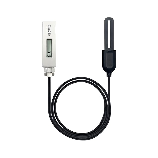 ECOWITT Soil Moisture Tester Kit, Includes GW1200 IoT Gateway and WH51L Soil Moisture Sensor with 1m/3.28ft Long Wire Sensor Probe, 915 MHz