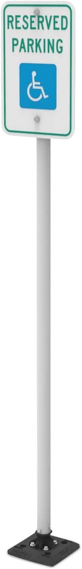 Impact Recovery - Sta-Rite Flexible Sign Post - Sign Holder - Handicap Parking Signs - Made in the USA - 78” Reserved Parking Signage