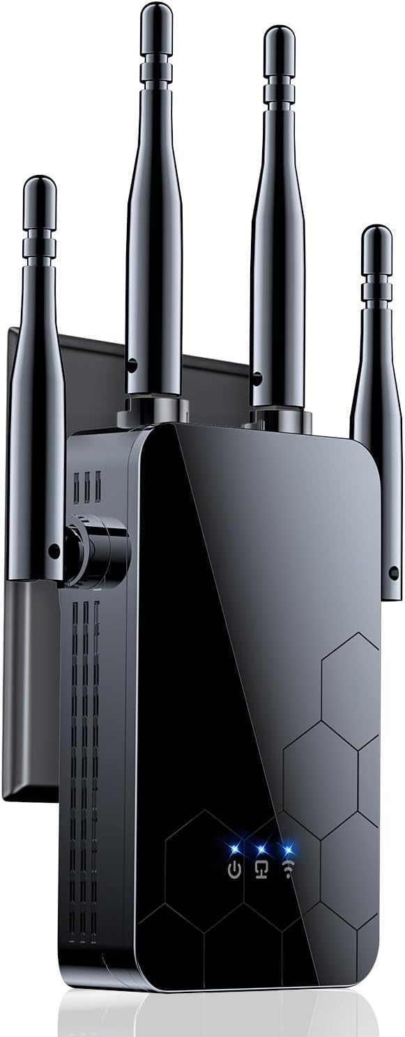 2026 WiFi Extender Internet Booster, 10000 Sq.ft Long Range Repeater Wireless Routers Amplifier, Mesh Wi-Fi 80% Faster | Broader Than Ever, Support More Network Devices at Home, 1-Tap Setup