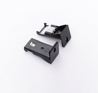 Black Wall Mount Brackets for Curtain Track, Bendable Curtains Tracks Walls Mounting Hardware (6 PCS)