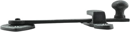 Renovators Supply Black Wrought Iron Gate Flip Latch Antique Heart Style Medium to Light Duty 4 Inches Tall Flip Door Locks Rust Resistant Powder Coated Latches Includes Mounting Hardware Pack of 3