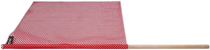 Mytee Products (16 Pack) 18"x18" Red Safety Flags for Truck Loads w/Dowel - DOT Compliant Jersey Mesh Warning Flags on Stick for Oversize Wide Load, Construction, Road Traffic, Pedestrian Signs