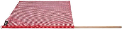 Mytee Products (16 Pack) 18"x18" Red Safety Flags for Truck Loads w/Dowel - DOT Compliant Jersey Mesh Warning Flags on Stick for Oversize Wide Load, Construction, Road Traffic, Pedestrian Signs