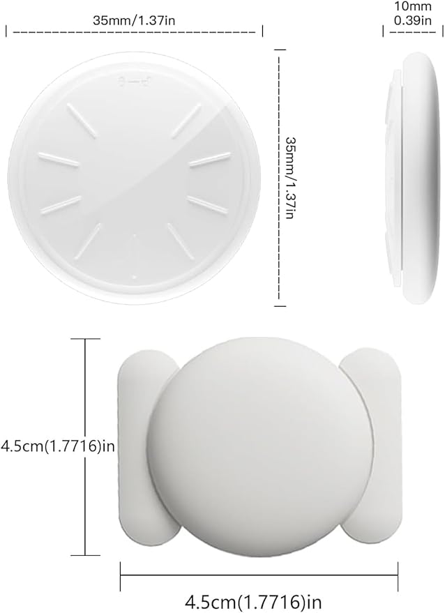 Tracker Device for Vehicles,Real Time GPS Car Tracker Work with Apple Find My(iOS Only),No Monthly Fee Anti-Theft Hidden Car GPS Tracker with Magnetic Case (White,2PCS)