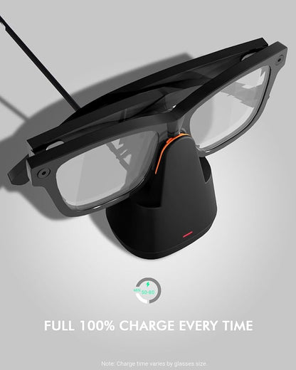 Doohoeek Charging Dock for Meta Ray-Ban Glasses, Scratch-Proof & Weighted Base Charging Station for Oakley Meta Glasses, AI Glasses Charger for Wayfarer, Skyler, Headliner & HSTN