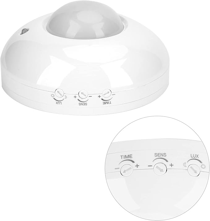 Occupancy Sensor Light Switch, 360 Degree PIR Motion Light Switch 110V‑240V Movement Sensor Light Switch Ceiling Mounted Motion Sensor Detector Switch