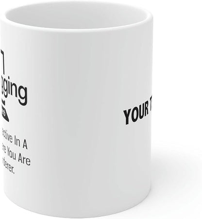 Personalized Debugging Funny Quote Coffee Mug for Programmer Customized IT Coder Computer Programming Ceramic Cup 11oz White 11oz