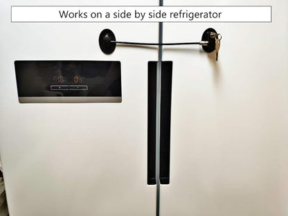 Refrigerator Door Lock, File Drawer Lock, Freezer Door Lock and Child Safety Cabinet Lock by REZIPO Black (5)