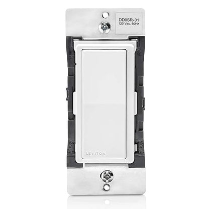 Leviton Decora Smart Switch Companion for Multi-Location Switching (Not for stand-alone use), 120VAC, 60Hz DD0SR-1RM, White, Light Almond