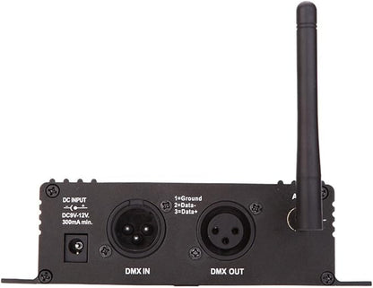Lixada DMX 512 Controller 2.4G Wireless Transmitter Receiver LCD Display Power Adjustable Repeater Lighting Dimmer Controller for Disco DJ Party Light