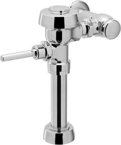 Sloan Royal 111 Exposed Manual Water Closet Flushometer, 1.6 GPF Manual Flush Valve - Single Flush Non-Hold-Open Handle, Fixture Connection Top Spud, Polished Chrome Finish, 3010000