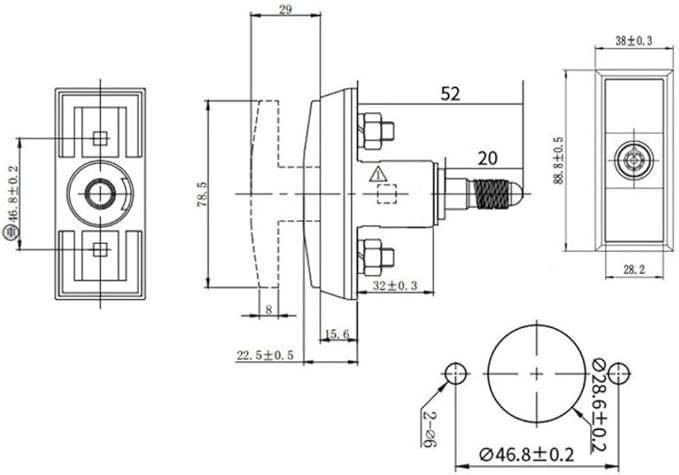 Zinc Alloy T‑Handle Security Lock Compatible with Vending Machines, Car Washing Systems, Silver