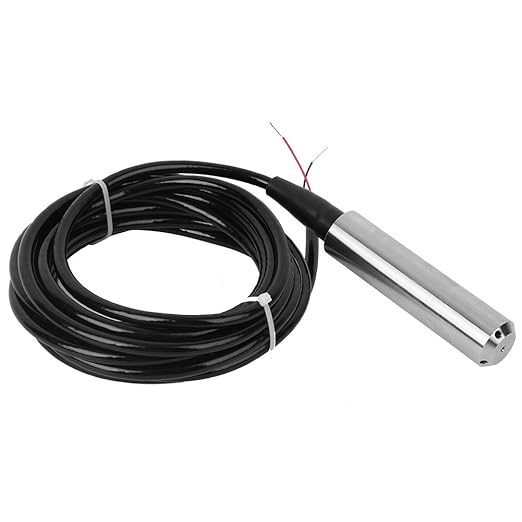 Oil Tank Level Sensor,Submersible Level Sensor 4-20ma,4-20ma 2m Pressure,Sensors TL‑136 Liquid Level Transmitter Water Level Sensor Detector 24VDC 4‑20mA Output (Range 0-2 Meters)