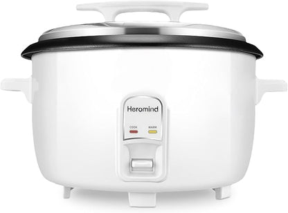 Commercial Rice Cooker, 46-Cup Rice Cooker, 9Qt / 10 L Large Rice Cooker with Nonstick Inner Pot, Fast Cooking and Auto Keep Warm, with Rice Cup and Paddle, Easy to Clean, 1600W