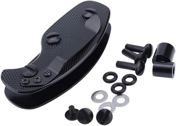 DAUERHAFT Smart Key Ring,Black Sturdy EDC Key Organizer Clip,Aluminum Key Holder,Durable Anti Scratch Key Holder Clip,for Clip Your Keys Pocket Tool Key Organizer