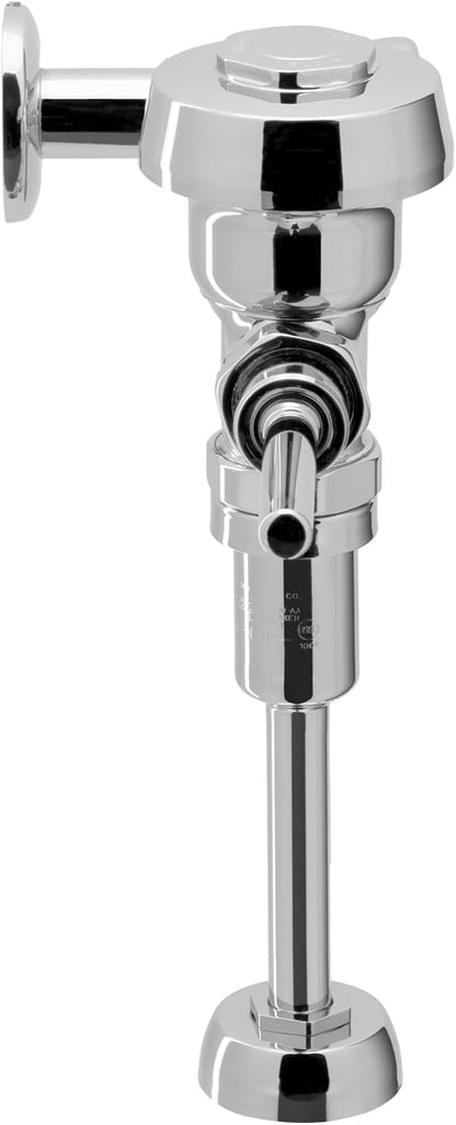 Sloan Royal 186 Exposed Manual Urinal Flushometer, 1.5 GPF Flush Valve - Single Flush, Non-Hold-Open Handle, Fixture Connection Top Spud, Polished Chrome Finish, 3012600