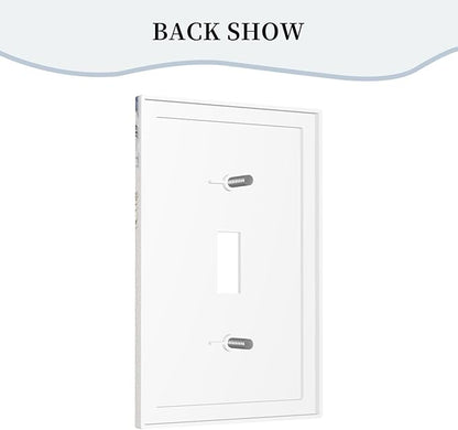 Decorative Light Switch Cover Plate Rustic Blue White Flowers Floral Penoy 1 Gang Wall Plate Oversized Single Toggle Wall Cover Plate Jumbo Electrical Switchplate Face Plate
