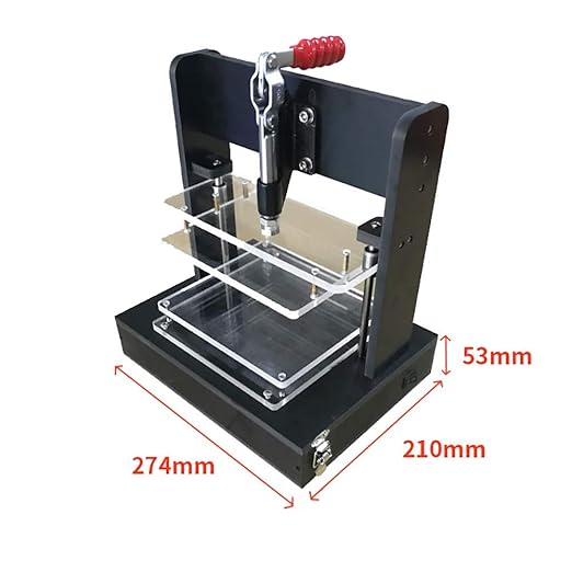 Universal PCB Test Stand, PCBA Test Rack Embryo Frame DIY Circuit Board Fixture Testing Jig 180x160MM with 4 Acrylic Board