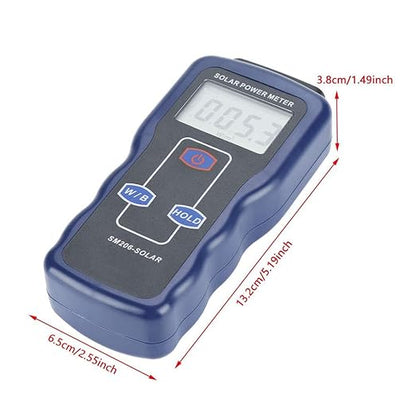 Digital Solar Power Meter, Sun Light Energy Measuring Tester for Testing Car Window Performance, Handheld Portable Sunlight Intensity Meter, W/m2 Meter