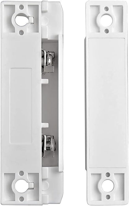 TOWODE Wired Magnetic Surface-Mounted Door Window Contact Reed Switch Personal Gap Alarm, Cabinet Strip Light Switch NC DIY Kit, Normally Closed Magnetic Reed Switch Pack of 10 with 40 Screws