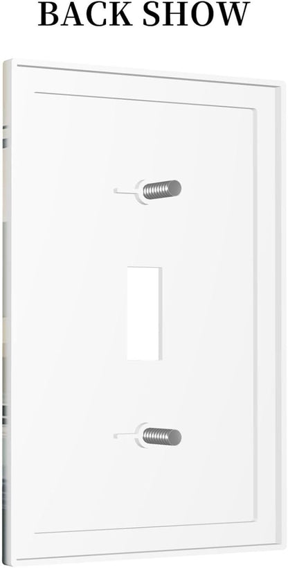 Decorative Light Switch Cover Prehistoric World Dinosaur Cartoon Fores 1 Gang Single Toggle Device Electrical Faceplate Switchplates Decorator Outlet Wall Plate for Kids Room Nursery