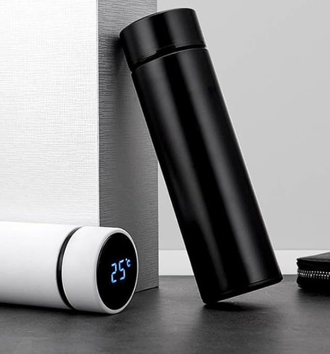 Smart LED Temperature Display Insulated Water Bottle, Stainless Steel Vacuum Flask