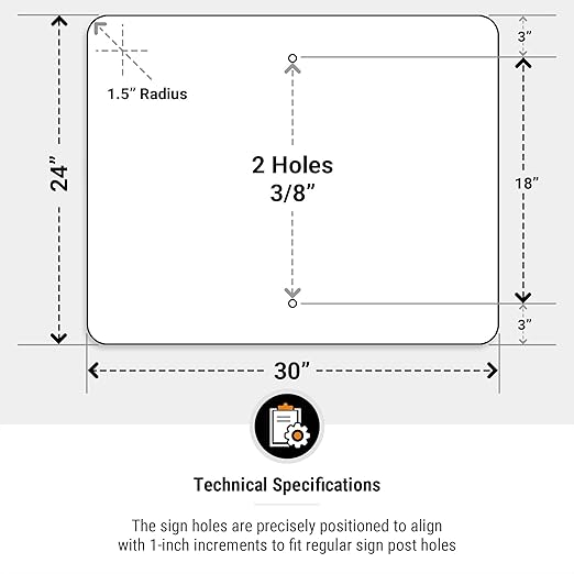 Quality Control Hold Area Sign, 24x30 Inches, 55 mil Thick HDPS (high Density polystyrene), Made in USA