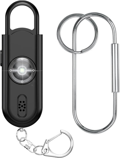 Personal Safety Alarm for Women Girls, 130dB Loud Siren + LED Light, Stylish Keychain, Easy-Pull Emergency Self-Defense for Night Safety, Running, Travel, College Students & Stocking Stuffer Gifts