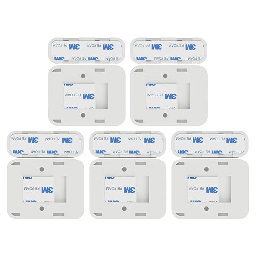 Simplisafe Entry Sensor Adhesive | Mounting Tape for Simplisafe Door, Entry, and Contact Sensor | Easy Mount, No Cutting, Peel and Stick (5 Pack Sensor + 5 Magnet Side)