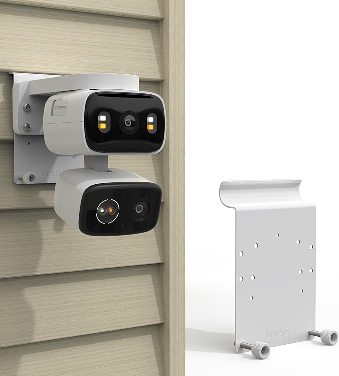 Universal Vinyl Siding Mount Compatible with TP-Link Tapo C246D/C236/C216/C217/C113/C420/C400/C400 Kit/C460 Cameras (White)