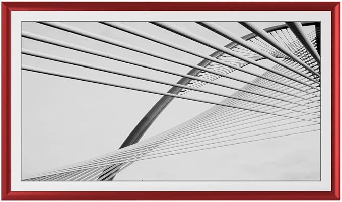 Candy Apple Red Prismatic 32" Alloy Deco TV Frame - Compatible ONLY with Samsung The Frame TVs (Fits 2021-2025, LS03A, LS03B, LS03C, LS03D, LS03FA)