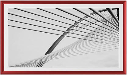 Candy Apple Red Prismatic 32" Alloy Deco TV Frame - Compatible ONLY with Samsung The Frame TVs (Fits 2021-2025, LS03A, LS03B, LS03C, LS03D, LS03FA)