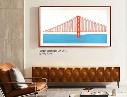 Samsung 50-inch The Frame Customizable Bezel, Modern Teak (VG-SCFA50TKBZA, 2021 Model)