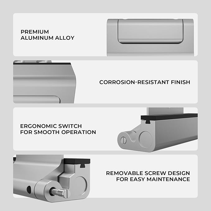 5Pack Home Security Door Reinforcement Lock Childproof, Door Locks for Kids Safety, Door Lock Latch Stopper for Front Door Inside Top of Door, Aluminum Construction Finish