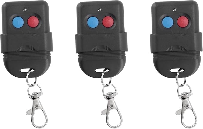 3X 8 Dip Switch 330Mhz Smart Copy Remote Control Fixed Code 2 CH Duplicator for Gate Garage Door Opener or Alarm System