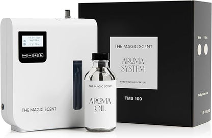 The Magic Scent Diffuser, Scent Air Machine for Home & Hotels, HVAC or Portable Nebulizing Diffuser - Large Room Waterless Aroma Machine - Aroma Oil Included