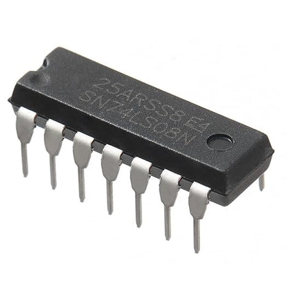 20pcs SN74LS08N 74LS08 HD74LS08P Quadruple 2-Input Positive-and Gates，Low Power Schottky 4.75V to 5.25V，DIP-14.