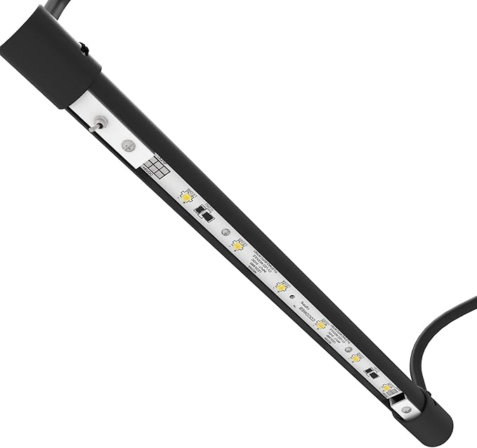 Cocoweb 12 Inch Tru-Slim Black Picture Light - LED, 2700K, Adjustable Arm, Plug-in, Toggle Switch, Sleek and Compact Design