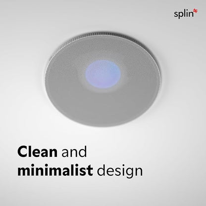 Splin Ceiling Embedded Mount Stand Compatible with Smart Speaker Alexa Echo Pop, Echo Dot 4th and 5th gen., Amazon, and HomePod Mini, Apple— Pro Light— Model Classic Built-in (White) —