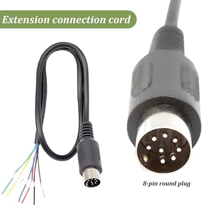 8 Female Pin Hand Remote Control for Massage Power Lift Recliner Chair DN-03 Heat and Vibration Controller for Sofa Chair with 30 in Length Extension Connection Cord Cable 12VDC