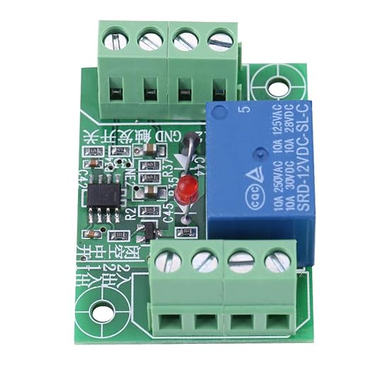 DC 12V Single Channel Bistable Circuit Trigger Switch Relay Control Module Compact Design Easy Wiring for Home Automation Projects
