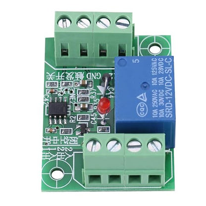 DC 12V Single Channel Bistable Circuit Trigger Switch Relay Control Module Compact Design Easy Wiring for Home Automation Projects