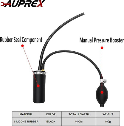 Universal Easy Intake Adapter, Automotive Smoke Machine Bladder, Pipes Fuel Leakage Detector, Smoke Leak Diagnostic Tester for 12V Vehicles